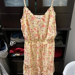 Yellow floral sundress